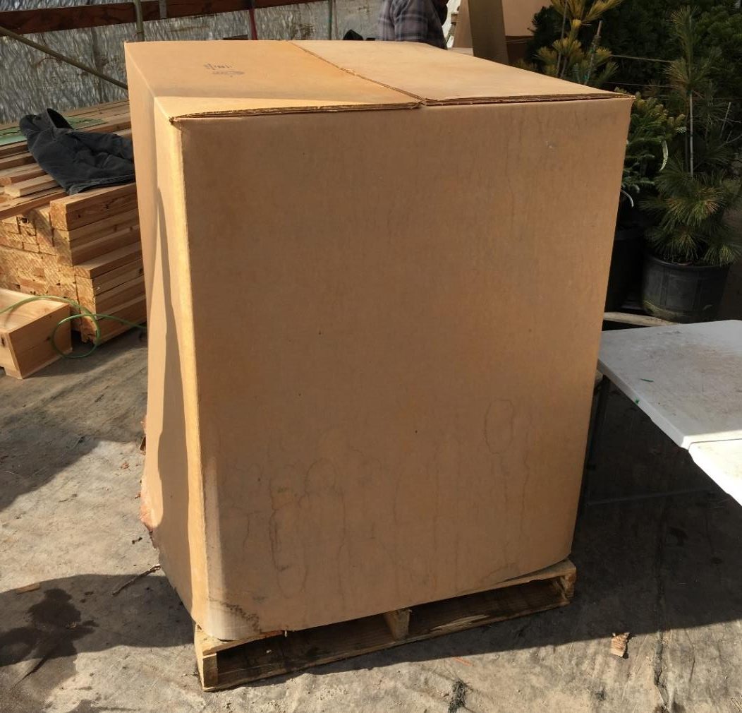 Shipment enclosed and ready for FedEx to collect at our farm